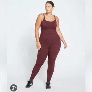 NEW UNIVERSAL STANDARD Game next To Naked Burgundy Red Bodysuit L (22 Plus) AB9